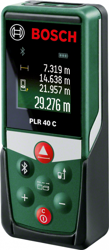 Bosch Laser-Entfernungsmesser PLR 40 C  0,05 - 40 m, Bluetooth, mit Tasche