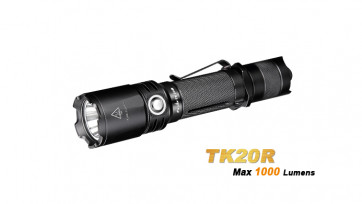 Fenix Taschenlampe TK20R - wiederaufladbar 1000/350/150/10 Lumen, Strobe, 310 m, 160 h