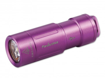 Fenix Schlüsselbund-Taschenlampe UC02 lila 130 Lumen, 48 m,  43,2 mm Länge, 8 g Gewicht